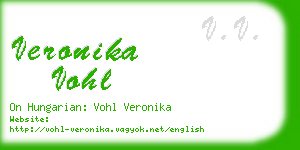 veronika vohl business card